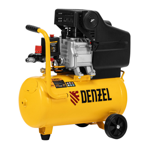 Компрессор воздушный DC1500/24, прямой привод, 1.5 кВт, 24 литра, 220 л/мин Denzel по ценам производителя в Москве с доставкой по всей России