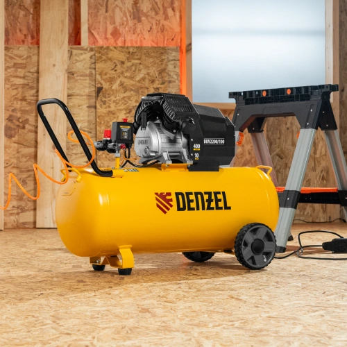 Компрессор воздушный DKV2200/100, Х-PRO 2.2 кВт, 400 л/мин, 100л Denzel по ценам производителя в Москве с доставкой по всей России