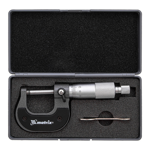 Микрометр механический,0-25 мм Matrix по ценам производителя в Москве с доставкой по всей России