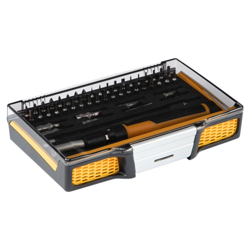 Отвертка с набором бит и торцевых головок для точных работ, гибкий привод, 48 шт, CrMo Denzel по ценам производителя в Москве с доставкой по всей России