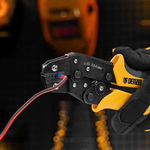 Клещи для обжима наконечников штыревых НШВ, НШВИ, НШВИ-2, 0,5-4 мм2 Denzel по ценам производителя в Москве с доставкой по всей России