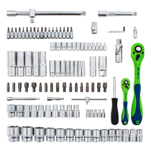 Набор инструментов 108 предметов, CrV, 1/2", 1/4" Сибртех по ценам производителя в Москве с доставкой по всей России