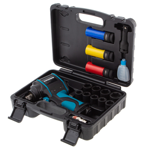 Гайковерт пневматический ударный G985K2, 1/2, 610Нм 9000 об/мин, с набором 17 предметов Gross по ценам производителя в Москве с доставкой по всей России