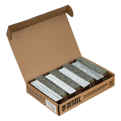 Гвозди для пнев. нейлера (оцинк.) длина - 50 мм, диам. - 2,9 мм, 2000 шт. Denzel по ценам производителя в Москве с доставкой по всей России