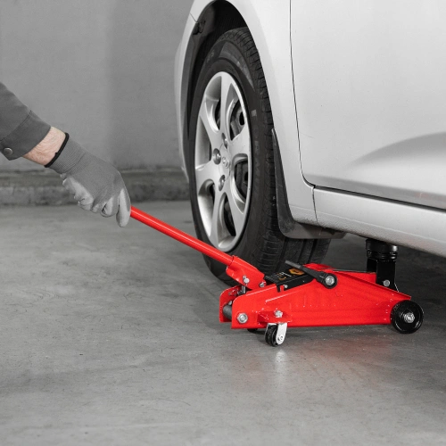 Домкрат гидравлический подкатной, 2 т, h подъема 140-285 мм, в пластиковом кейсе, compact Sparta по ценам производителя в Москве с доставкой по всей России