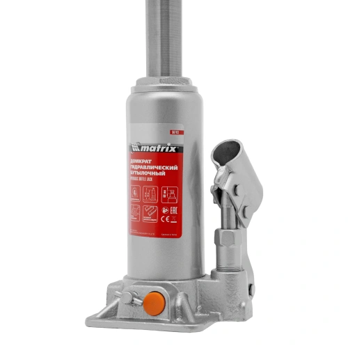 Домкрат гидравлический бутылочный, 4 т, h подъема 194-372 мм Matrix по ценам производителя в Москве с доставкой по всей России