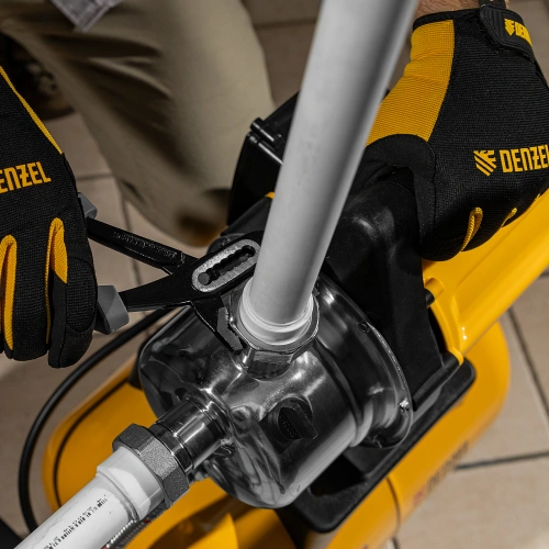 Насосная станция PS800X, 800 Вт, 3200 л/ч, ресивер 24 л, подъем 38 м, нержавейка Denzel по ценам производителя в Москве с доставкой по всей России