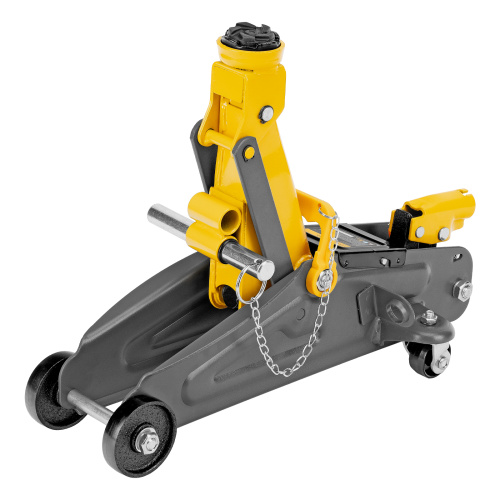 Домкрат гидравлический подкатной с фиксатором, 2 т, 130-330 мм, в кейсе Denzel по ценам производителя в Москве с доставкой по всей России