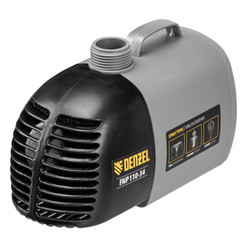 Насос фонтанный FNP110-34, 112 Вт, подъем 3,4 м, 3400 л/ч, колокольчик/каскад/гейзер Denzel по ценам производителя в Москве с доставкой по всей России