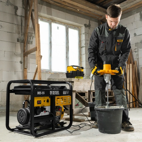 Генератор дизельный DES-55, 5,5 кВт, 230 В, 11 л, ручной стартер Denzel по ценам производителя в Москве с доставкой по всей России