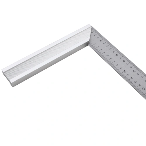 Угольник стальной 400 мм, нержавеющая сталь, градуировка, алюминиевое основание Denzel по ценам производителя в Москве с доставкой по всей России