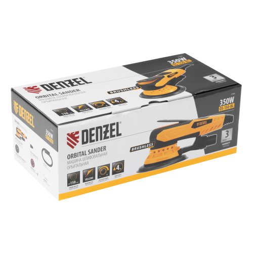 Машина шлифовальная орбитальная бесщет OS-150-BL, 350 Вт, 4000-10000 об/мин Denzel по ценам производителя в Москве с доставкой по всей России
