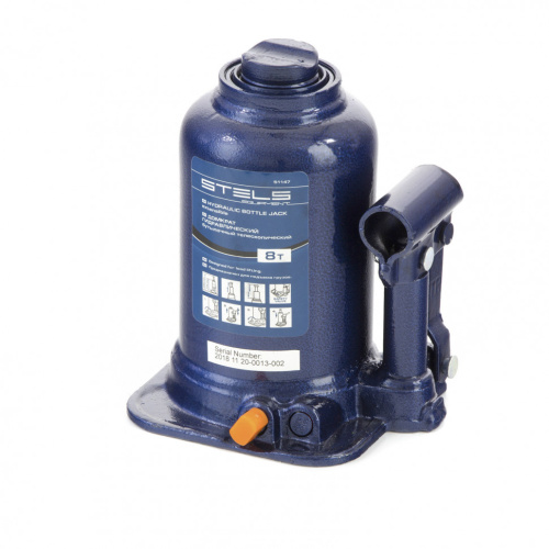 Домкрат гидравлический бутылочный телескопический, 8 т, подъем 170-430 мм Stels по ценам производителя в Москве с доставкой по всей России