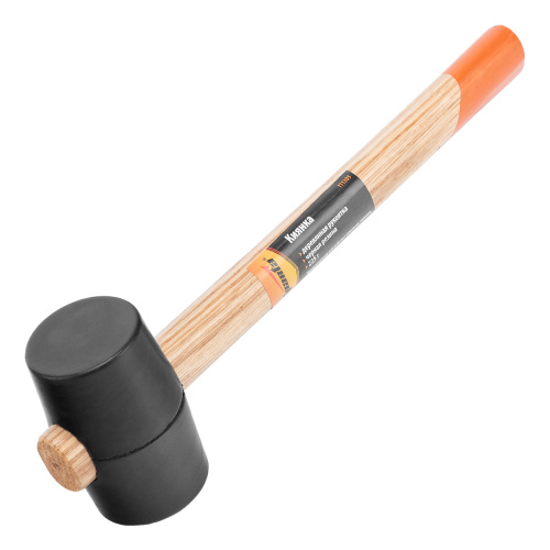 Киянка резиновая, 225 г, черная резина, деревянная рукоятка Sparta по ценам производителя в Москве с доставкой по всей России