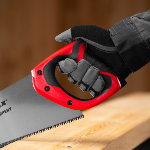 Ножовка по дереву, 500 мм, 7-8 TPI, зуб-3D, каленый зуб, двухкомпонентная рукоятка Matrix по ценам производителя в Москве с доставкой по всей России