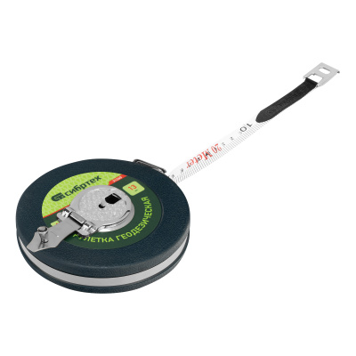 Рулетка геодезическая 20 м х 13 мм, закрытый корпус, фибергласовая лента Сибртех по ценам производителя в Москве с доставкой по всей России