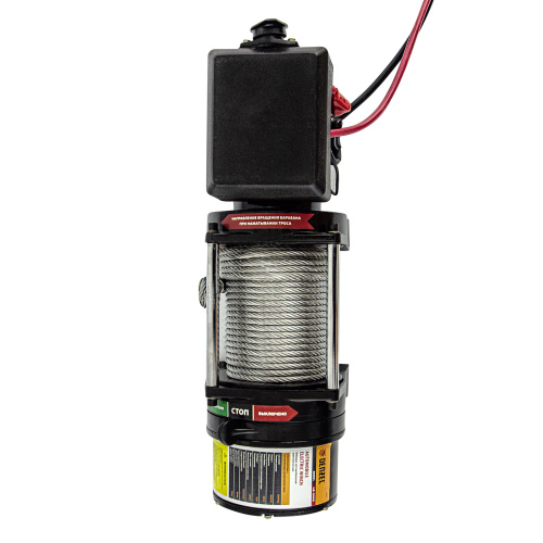 Лебедка автомобильная электрическая LB-2000, 2.2 т, 3.2 кВт, 12 В Denzel по ценам производителя в Москве с доставкой по всей России