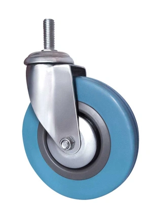 Колесо аппаратное поворотное SCtg 55 125 мм с болтом (зеленое) (F) по ценам производителя в Москве с доставкой по всей России