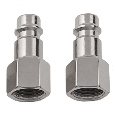 Ниппель универсальный быстросъемный ("папа") 1/4, внутренняя резьба, 2 шт, Stels по ценам производителя в Москве с доставкой по всей России