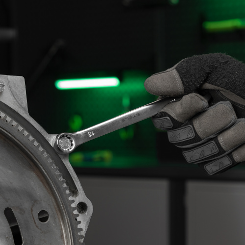 Набор ключей комбинированных 6-17 мм, 6 шт., CrV, матовый хром Stels по ценам производителя в Москве с доставкой по всей России