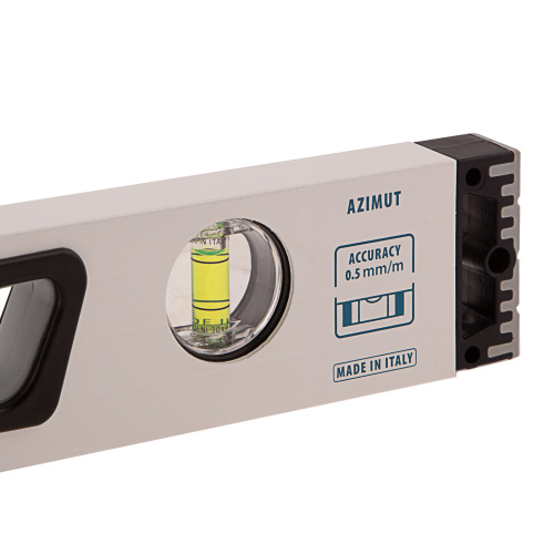 Уровень алюминиевый, 600 мм, усиленный, рукоятки, фрезерованный, 3 глазка, магнитный Gross по ценам производителя в Москве с доставкой по всей России