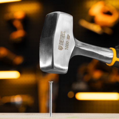 Кувалда 1 кг, цельнометаллическая, двухкомпонентная рукоятка Denzel по ценам производителя в Москве с доставкой по всей России