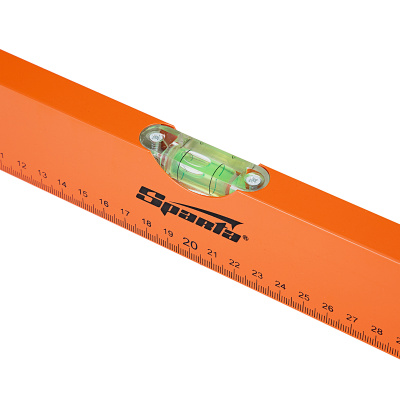 Уровень алюминиевый, 400 мм, 3 глазка, желтый, линейка Sparta по ценам производителя в Москве с доставкой по всей России