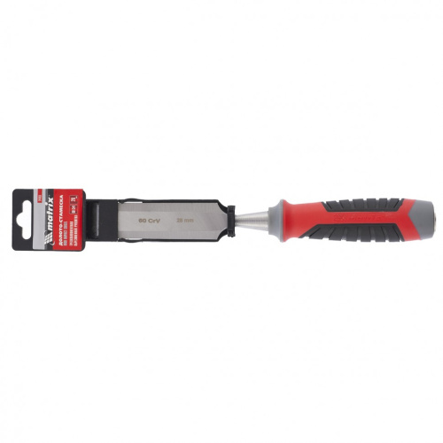 Долото-стамеска, 28 мм, 60 CrV, трехкомпонентная обрезиненная рукоятка Matrix по ценам производителя в Москве с доставкой по всей России