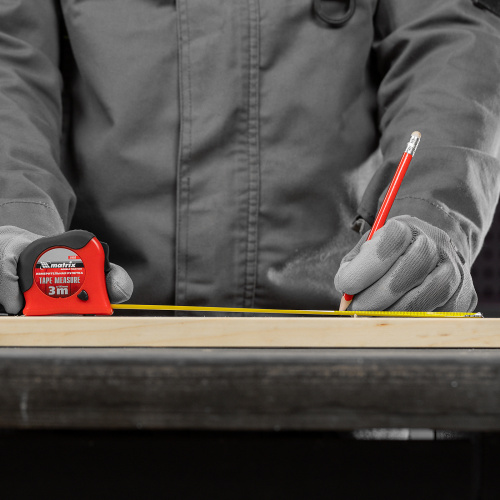 Рулетка Double fixation,3 м х 16 мм,обрезиненный корпус,двойная плавная фиксация Matrix по ценам производителя в Москве с доставкой по всей России