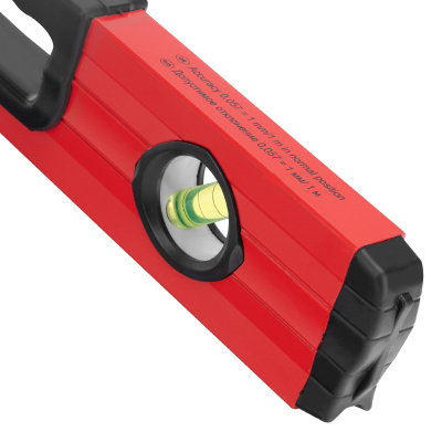 Уровень алюминиевый, 600 мм, фрезерованный, 3 глазка, две эргономичные ручки Matrix по ценам производителя в Москве с доставкой по всей России