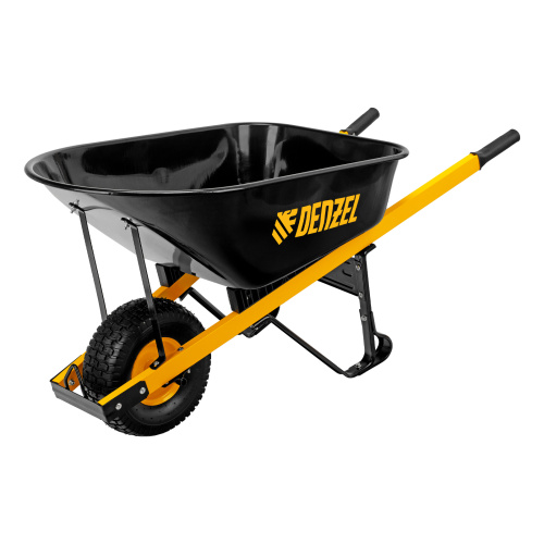 Тачка строительная, усиленная, объем 140 л, 230 кг, колесо 15х6.00-6 Denzel по ценам производителя в Москве с доставкой по всей России