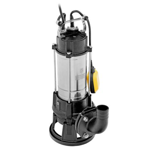 Фекальный насос FP1800-KS, 1800 Вт, напор 17 м, 26000 л/ч, нож-измельчитель Denzel по ценам производителя в Москве с доставкой по всей России