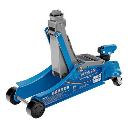 Домкрат гидравлический подкатной, поворотная рукоятка, 2 т, Low Profile, 100-350 мм Stels по ценам производителя в Москве с доставкой по всей России