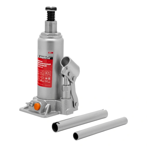 Домкрат гидравлический бутылочный, 4 т, h подъема 194-372 мм, в пластиковом кейсе Matrix по ценам производителя в Москве с доставкой по всей России