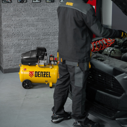 Компрессор воздушный прям. привод DCV1800/50, 1,8 кВт, 50 литров, 320 л/мин Denzel по ценам производителя в Москве с доставкой по всей России
