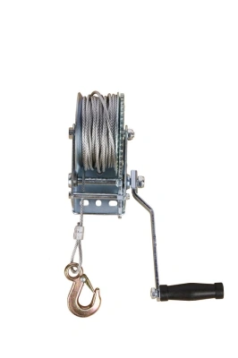 Лебедка ручная барабанная с тросом  400кг  20м оцинкованная TOR FD по ценам производителя в Москве с доставкой по всей России