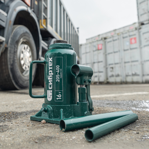 Домкрат гидравлический бутылочный, 16 т, 205-400 мм Сибртех по ценам производителя в Москве с доставкой по всей России