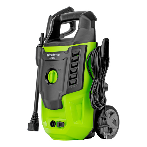 Моечная машина высокого давления АМ-1800, 1800 Вт, 140 бар, 350 л/ч, колесная Сибртех по ценам производителя в Москве с доставкой по всей России