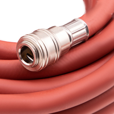 Шланг пневматический резиновый, 10 x 16 мм, 24 бар, армированный, быстросъемное соединение, 20 м Stels по ценам производителя в Москве с доставкой по всей России