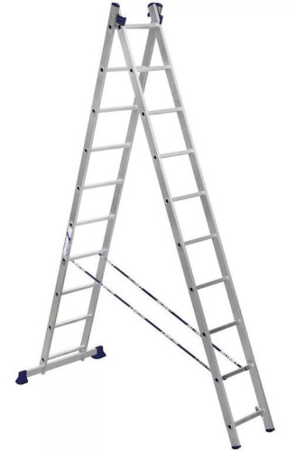 Лестница 2-х секционная алюминиевая 2*10 по ценам производителя в Москве с доставкой по всей России