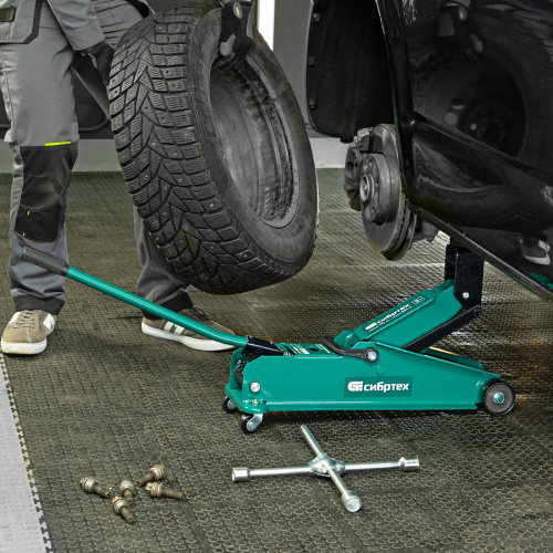 Домкрат гидравлический подкатной, 3 т, 192-532 мм, SUV Сибртех по ценам производителя в Москве с доставкой по всей России