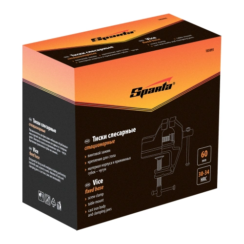 Тиски, 60 мм, крепление для стола Sparta по ценам производителя в Москве с доставкой по всей России