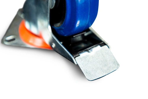 Колесо поворотное резина SRCLb 42 100 мм с тормозом (N) по ценам производителя в Москве с доставкой по всей России