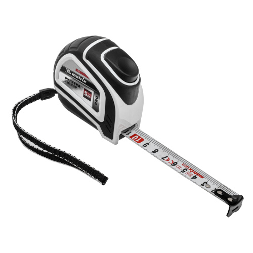 Рулетка Autostop,5 м х 19 мм,двухкомпонентный корпус,автоматическая фиксация,Pro Matrix по ценам производителя в Москве с доставкой по всей России