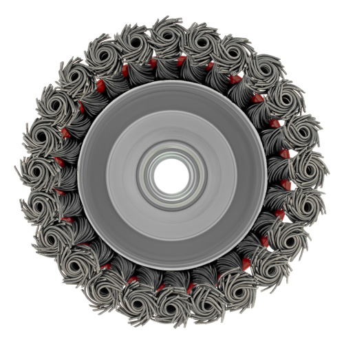 Щетка для УШМ, 100 мм, М14, "чашка", крученая проволока 0.8 мм Matrix по ценам производителя в Москве с доставкой по всей России