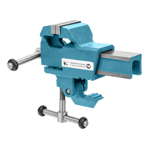 Тиски слесарные, 63 мм, крепление для стола, винтовой зажим (Глазов) по ценам производителя в Москве с доставкой по всей России