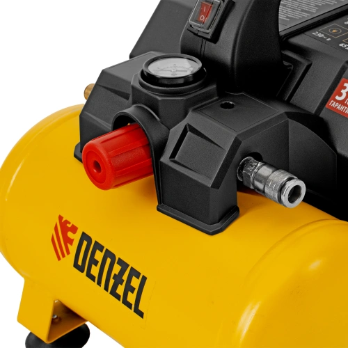 Компрессор  DLS750/6 безмасляный малошумный 750 Вт, 140 л/мин,ресивер 6 л Denzel по ценам производителя в Москве с доставкой по всей России