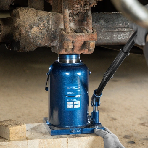 Домкрат гидравлический бутылочный, 50 т, h подъема 280-450 мм Stels по ценам производителя в Москве с доставкой по всей России