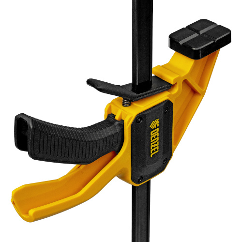 Струбцина F-образная, быстрозажимная, 600 х 80 мм, усиленный нейлоновый корпус Denzel по ценам производителя в Москве с доставкой по всей России