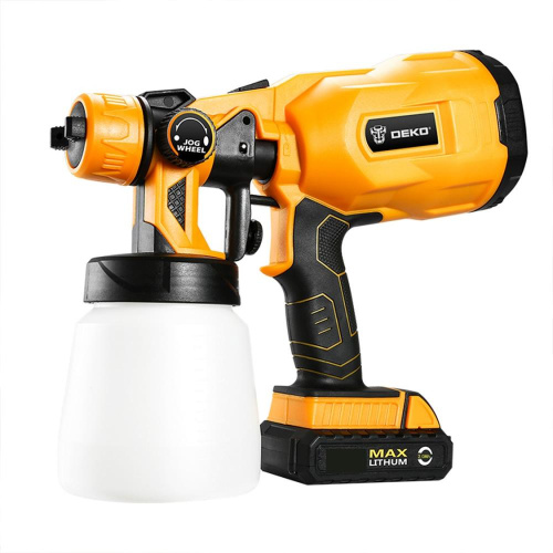 Краскопульт аккумуляторный DEKO DKSG20K2, 20В, 800 мл, 1*2.0Ач по ценам производителя в Москве с доставкой по всей России